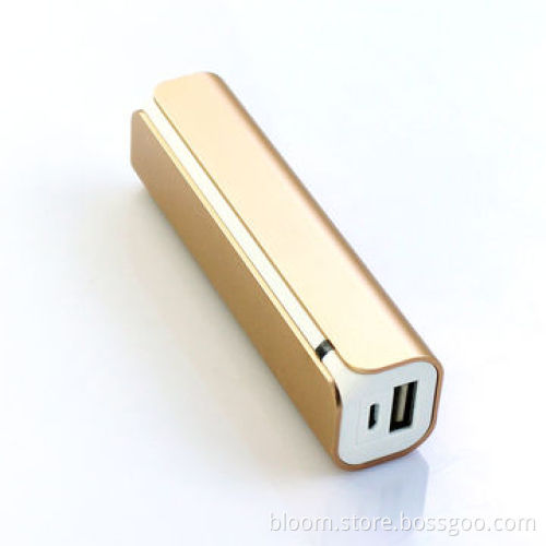 2,600mAh Aluminum Mobile Power Bank with Overcharge and Over-discharge ProtectionsNew